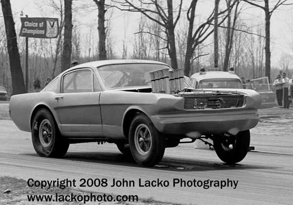 US-131 Motorsports Park - Dick Brannans 1966 Afx Mustang Leaves The Line May 1966 From John A Lacko Www Lackophoto Com (newer photo)